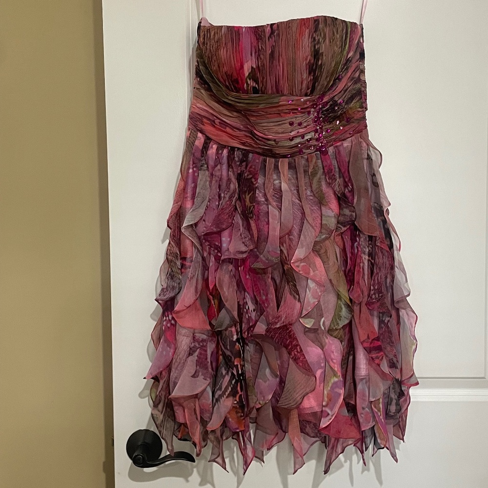 Strapless cocktail dress